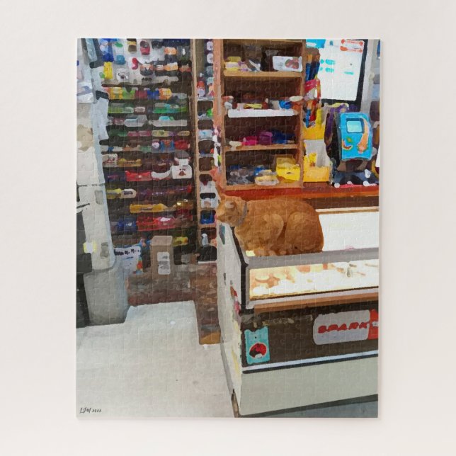 Bodega Cat Poster Jigsaw Puzzle (Vertical)