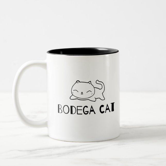 Bodega Cats Two-Tone Coffee Mug (Left)