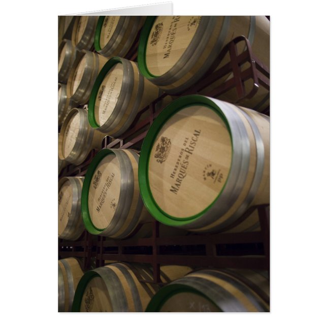 Bodega Marques de Riscal winery, wine cellar (Front)