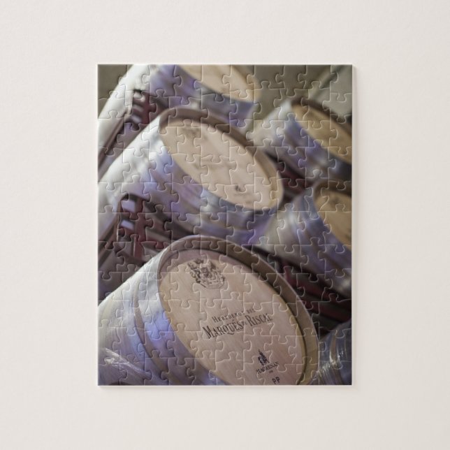 Bodega Marques de Riscal winery, wine cellar Jigsaw Puzzle (Vertical)