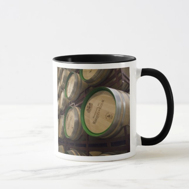 Bodega Marques de Riscal winery, wine cellar Mug (Right)