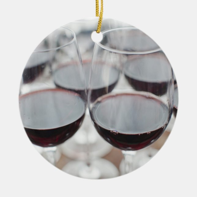 Bodega Marques de Riscal winery, wine tasting Ceramic Ornament (Front)