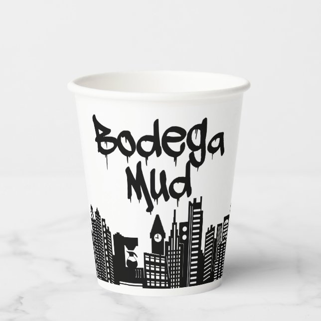 Bodega Mud Coffee Cup - black marker version (Front)