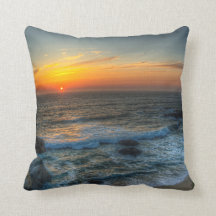Bodega Sunset Throw Pillow
