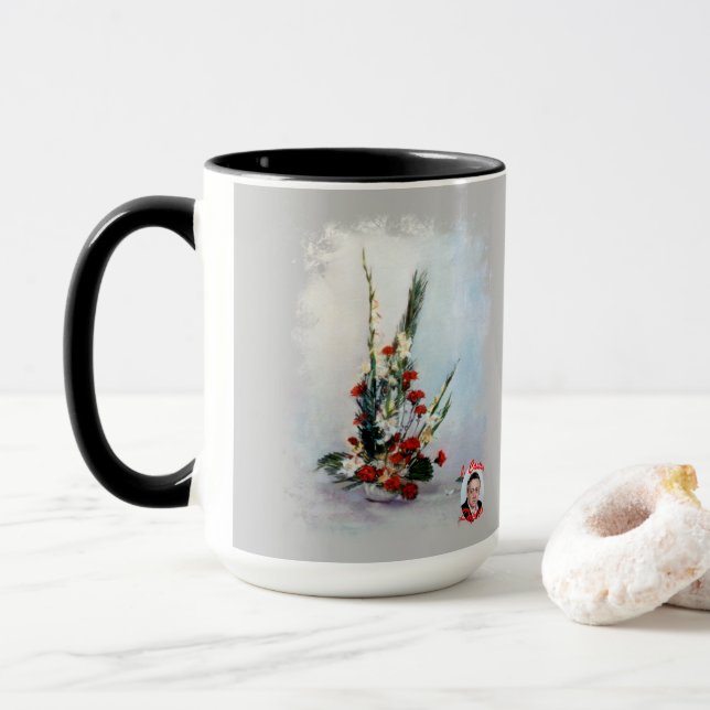 Bodegón de flores mug (With Donut)