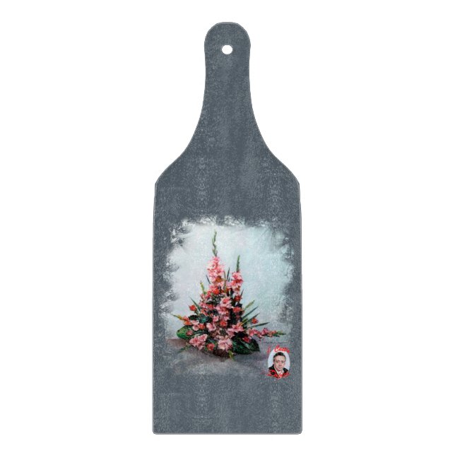 Bodegón de flores/Still life of flowers Cutting Board (Front)