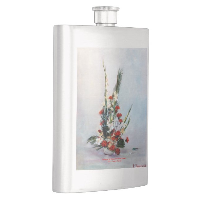 Bodegón de flores/Still life of flowers Hip Flask (Right)