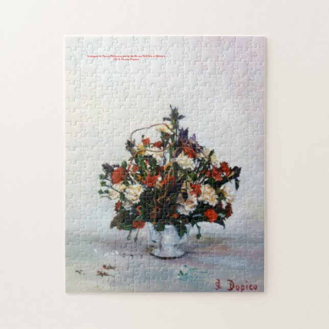 Bodegón de flores/Still life of flowers Jigsaw Puzzle (Vertical)