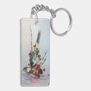 Bodegón de flores/Still life of flowers Key Ring