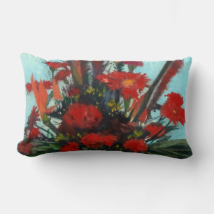 Bodegón de flores/Still life of flowers Lumbar Cushion