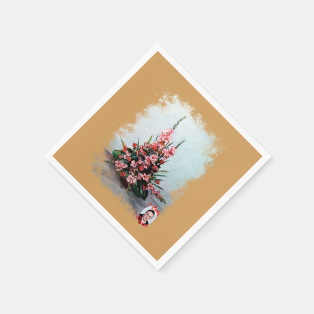 Bodegón de flores/Still life of flowers Napkin (Corner)
