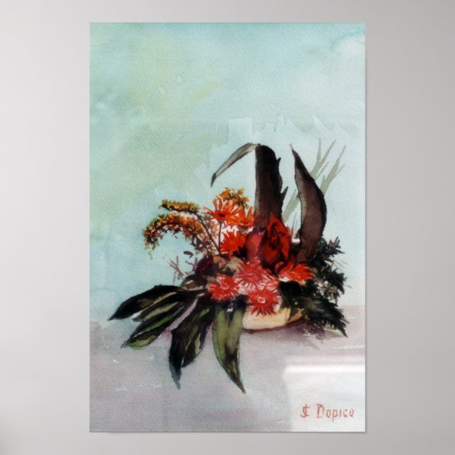 Bodegón de flores/Still life of flowers Poster (Front)