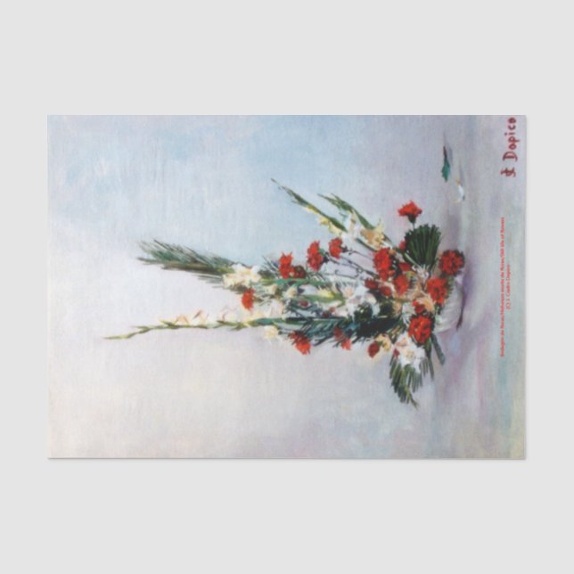 Bodegón de flores/Still life of flowers Tissue Paper (Front)