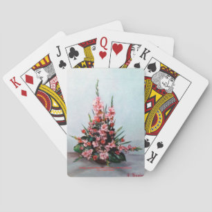 Bodegón of flowers/Still life of flowers Playing Cards