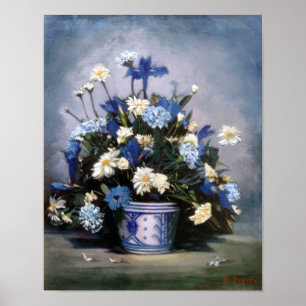Bodegón of flowers/Still life of flowers Poster