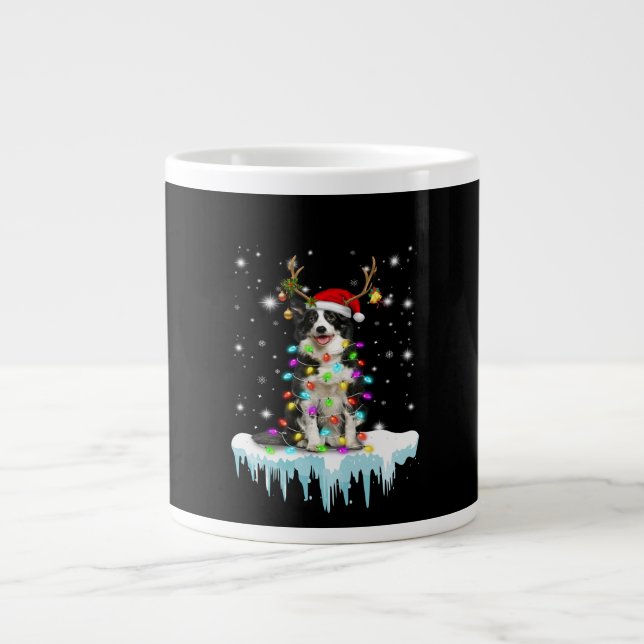 Boder Colline Reindeer Christmas Present Large Coffee Mug (Front)