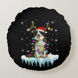 Boder Colline Reindeer Christmas Present Round Cushion