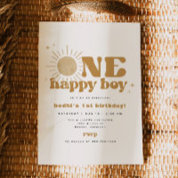 BODHI One Happy Boy First Trip Around Sun Birthday