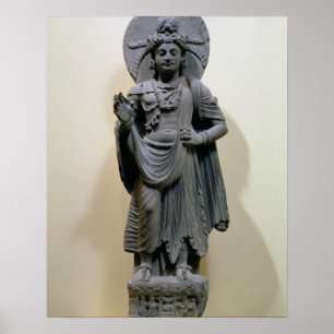 Bodhisattva figure, from Mekha-Sanda near Shabaz-G Poster