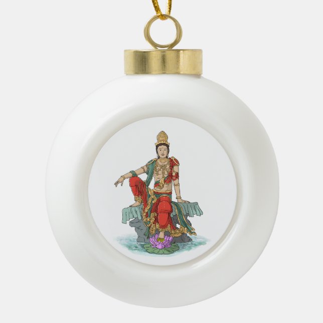 Bodhisattva of Compassion Christmas Ornament (Front)