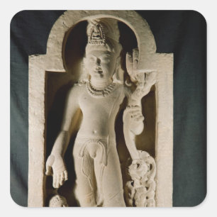 Bodhisattva Padmapani, Sarnath Square Sticker
