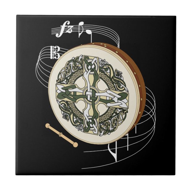 Bodhrán Ceramic Tile (Front)