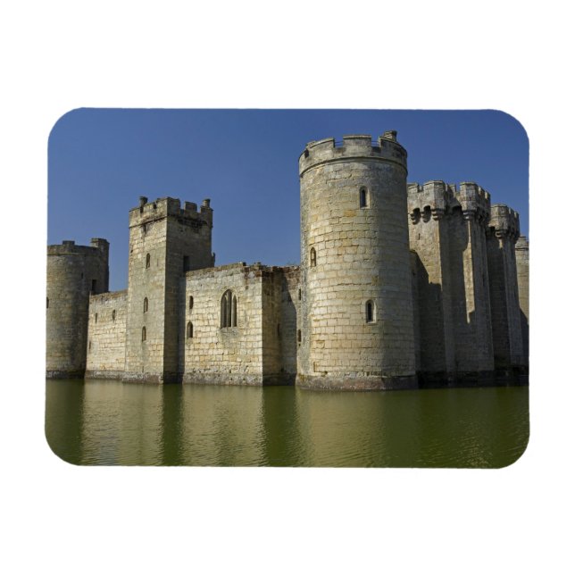 Bodiam Castle (1385), reflected in moat, East Magnet (Horizontal)