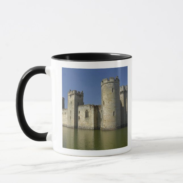 Bodiam Castle (1385), reflected in moat, East Mug (Left)
