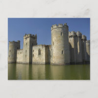 Bodiam Castle (1385), reflected in moat, East