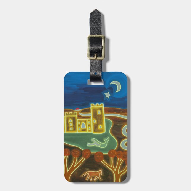 Bodiam Castle by Moonlight 2010 Luggage Tag (Front Vertical)