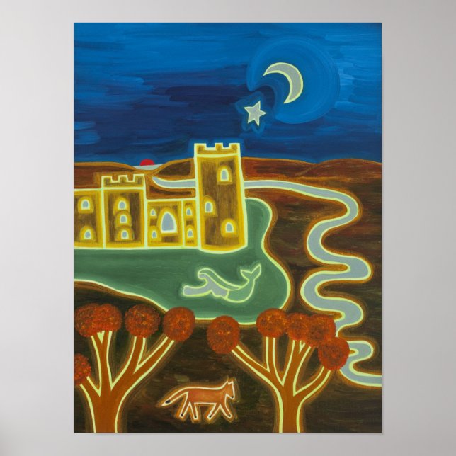 Bodiam Castle by Moonlight 2010 Poster (Front)