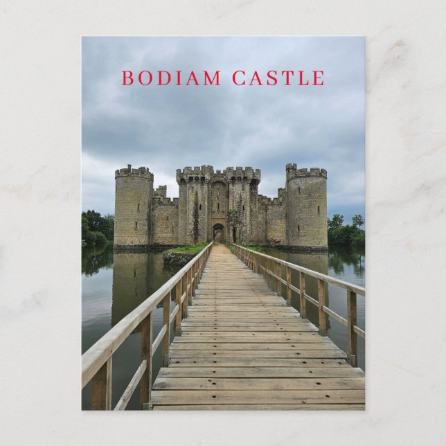Bodiam Castle view postcard (Front)