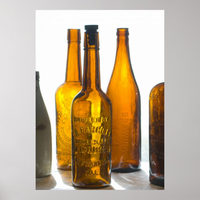 Bodie Antique Bottles Poster (Front)