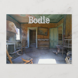 Bodie, California Ghost Town, Inside Home Postcard