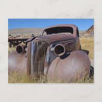 Bodie Ghost Town Classic Car Photo Postcard