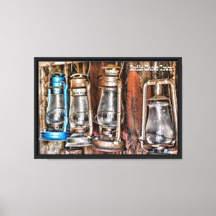 Bodie Ghost Town Hanging Lanterns Canvas Print