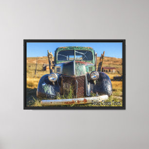 Bodie Ghost Town Rustic Truck Canvas Print