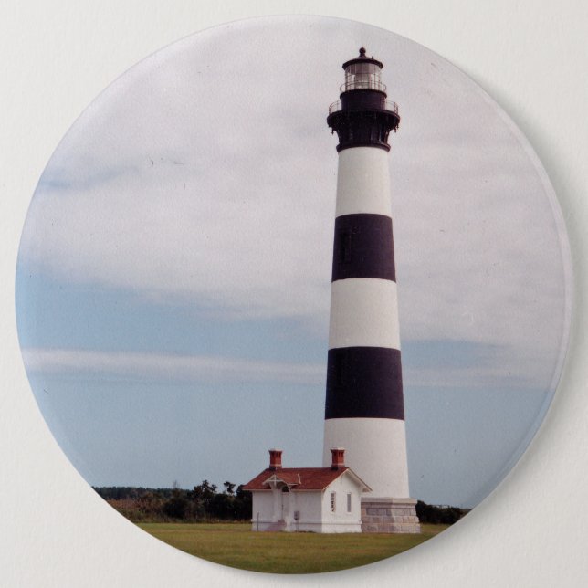 Bodie Island Lighthouse 6 Cm Round Badge (Front)
