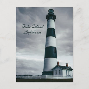 Bodie Island Lighthouse black and white Postcard