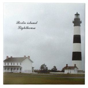 BODIE ISLAND LIGHTHOUSE CERAMIC TILE
