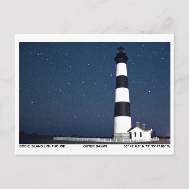 Bodie Island Lighthouse. Postcard (Front)