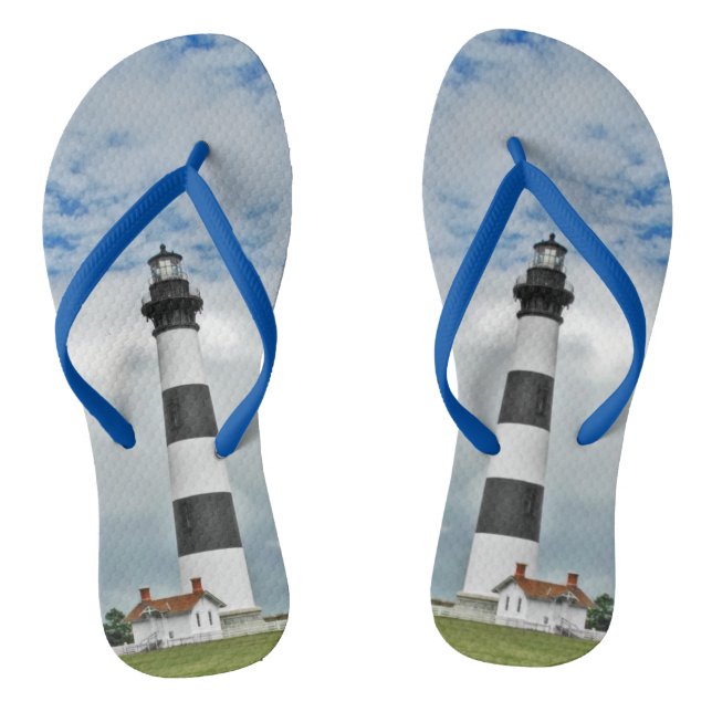 Bodie Island Lighthouse Thongs (Footbed)