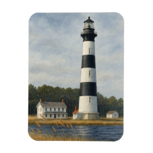 Bodie Island Lighthouse Watercolor Magnet