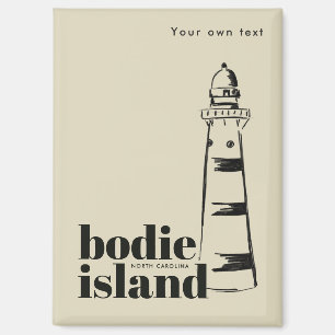 Bodie Island North Carolina scribbled lighthouse Magnet