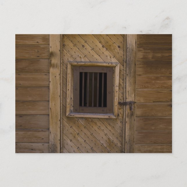 Bodie Jailhouse Door Postcard (Front)