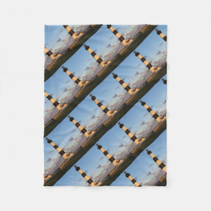 Bodie sunset and full moon fleece blanket