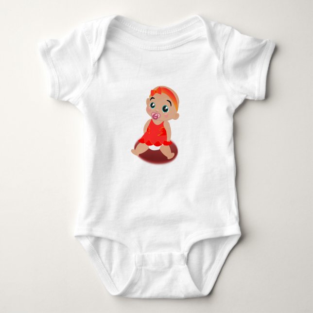 Bodies girl baby bodysuit (Front)