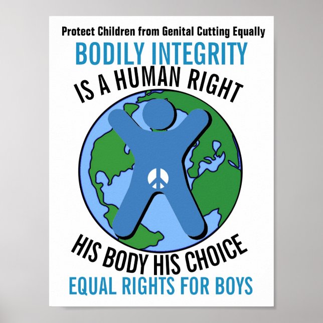 Bodily Integrity - Equal Rights for Boys Poster (Front)