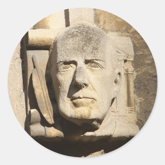 Bodleian library Oxford Classic Round Sticker (Front)