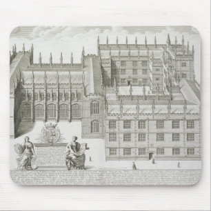 Bodleian Library, Oxford, from 'Oxonia Illustrata' Mouse Pad